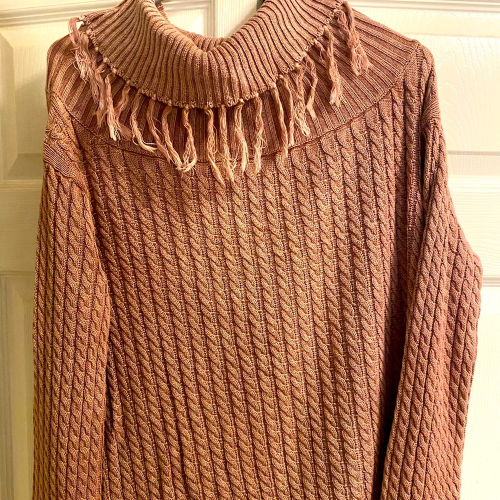 Blush colored Easel Sweater.
